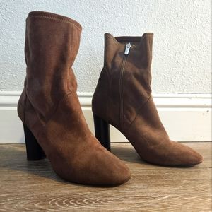 Brown Suede Ankle Boots